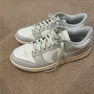 Nike Bone Gray and White Sneakers rough